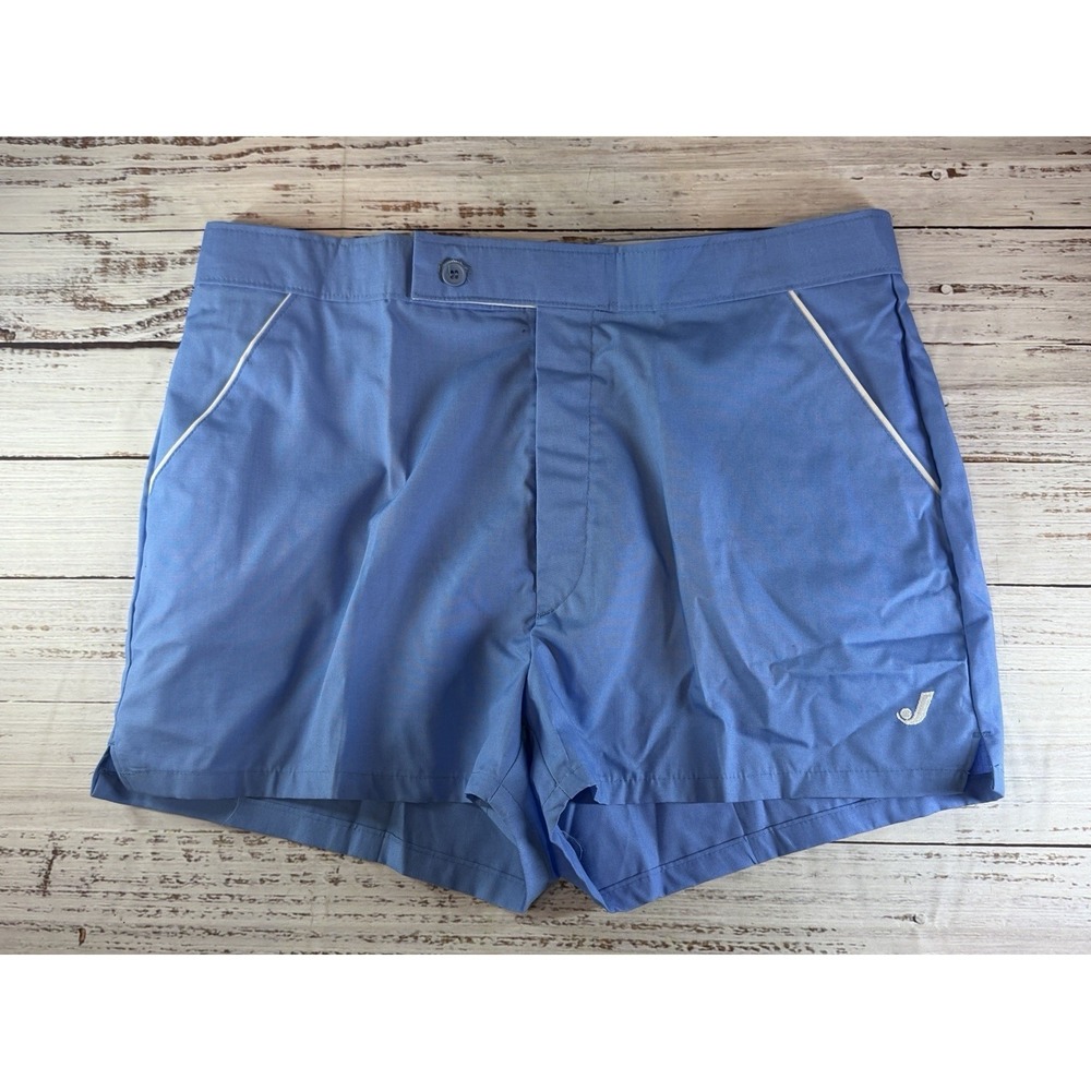 Vintage 80s Jantzen Tennis Shorts Blue Preppy Retro Sportswear Mens 36